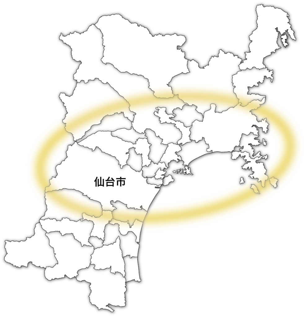 仙台市周辺地図